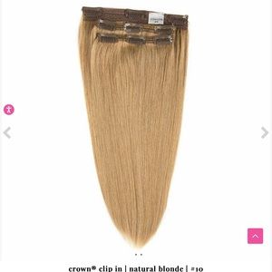 Hidden Crown 100% Remy, human hair clip in hair extensions and travel case